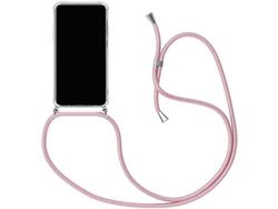 Capa com Cordão para Xiaomi Poco M4 5G, Poco 5G HONGWE. Silicone Transparente