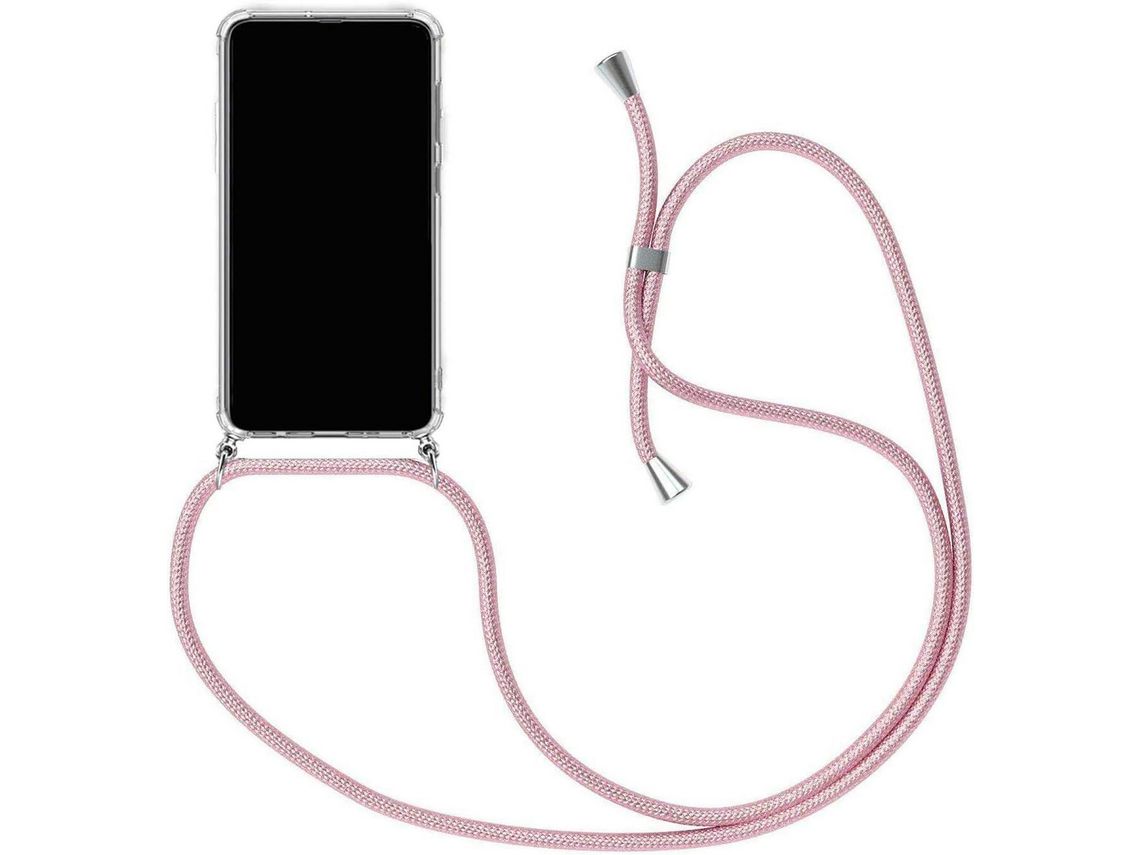 Capa com Cordão para Xiaomi Poco M4 5G, Poco 5G HONGWE. Silicone Transparente