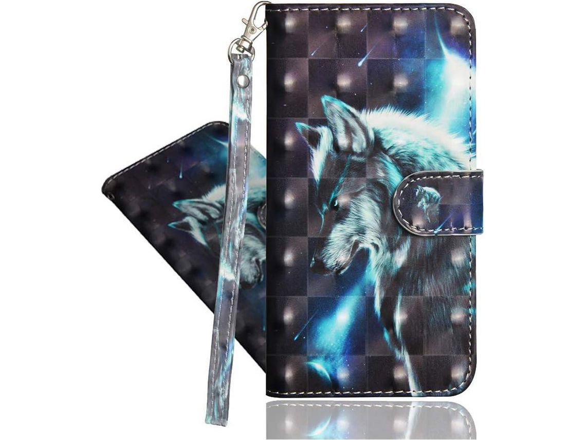 Capa para iPhone 13 Mini HONGWE. Anti-Choque Magnética com Porta-Cartões Castanho