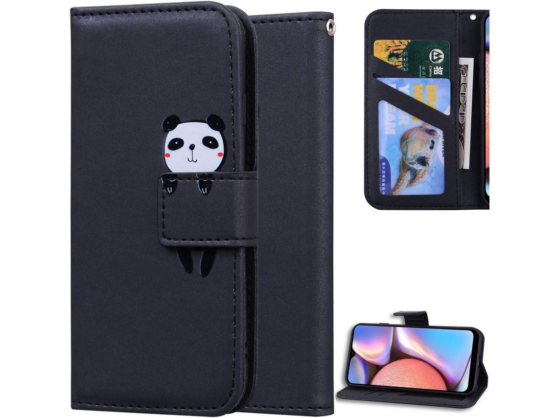 Capa Fólio para Samsung Galaxy A20 HONGWE. Magnética Multicor