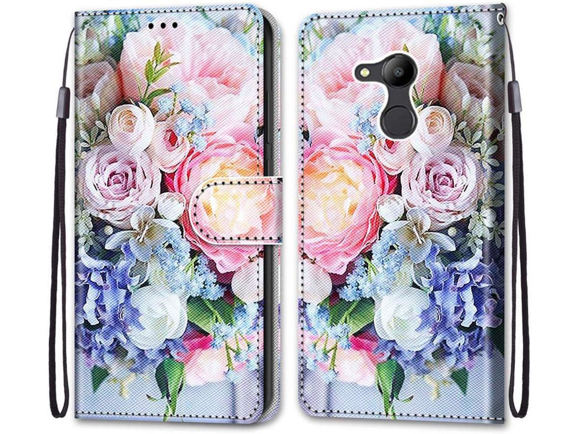 Capa Fólio para Honor, Huawei Honor Pro 3, Honor 6C Pro, Honor Pro HONGWE. Magnética Castanho