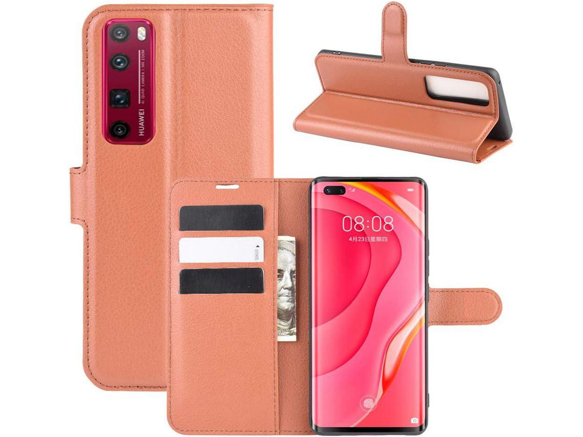 Capa para Huawei Nova Pro HONGWE. Magnética com Porta-Cartões