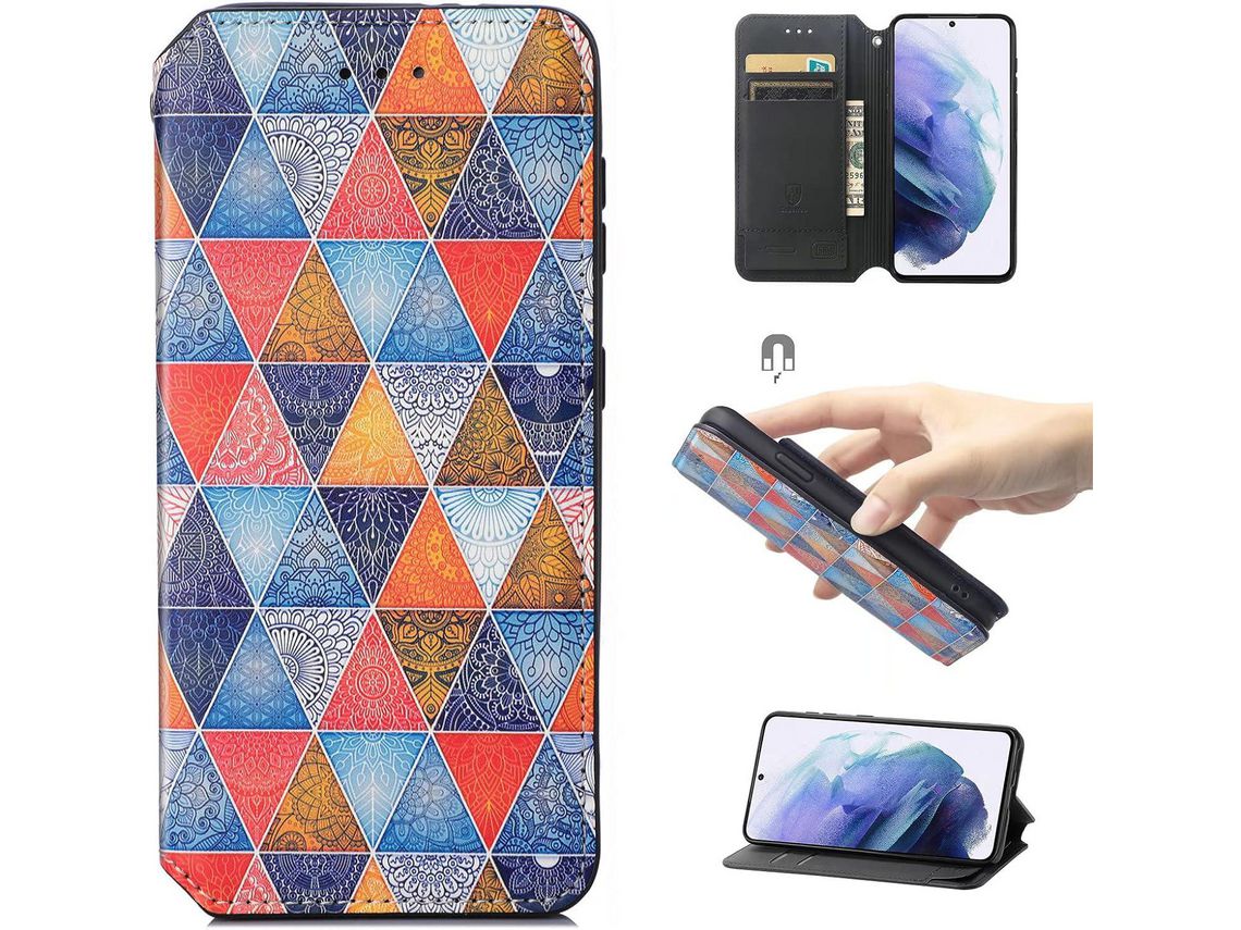 Capa para Huawei Nova Pro HONGWE. Pele Sintética Magnética Premium Multicor