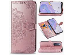Capa Fólio para Huawei Nova Pro HONGWE. Pele Premium Castanho