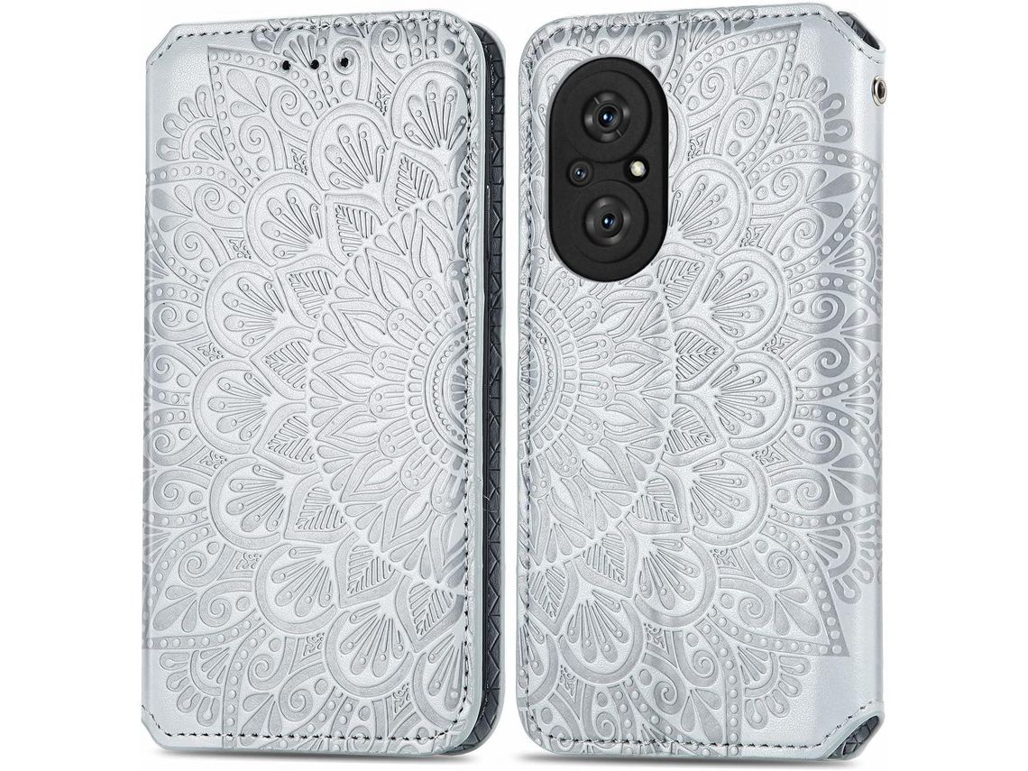 Capa Fólio para Huawei Nova 9 Se, Nova Pro HONGWE. com Porta-Cartões Castanho
