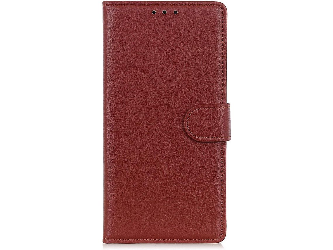 Capa Fólio para Honor, Huawei Honor Magic5 Pro, Honor Pro 5 Pro HONGWE. Pele Sintética Magnética Premium Castanho