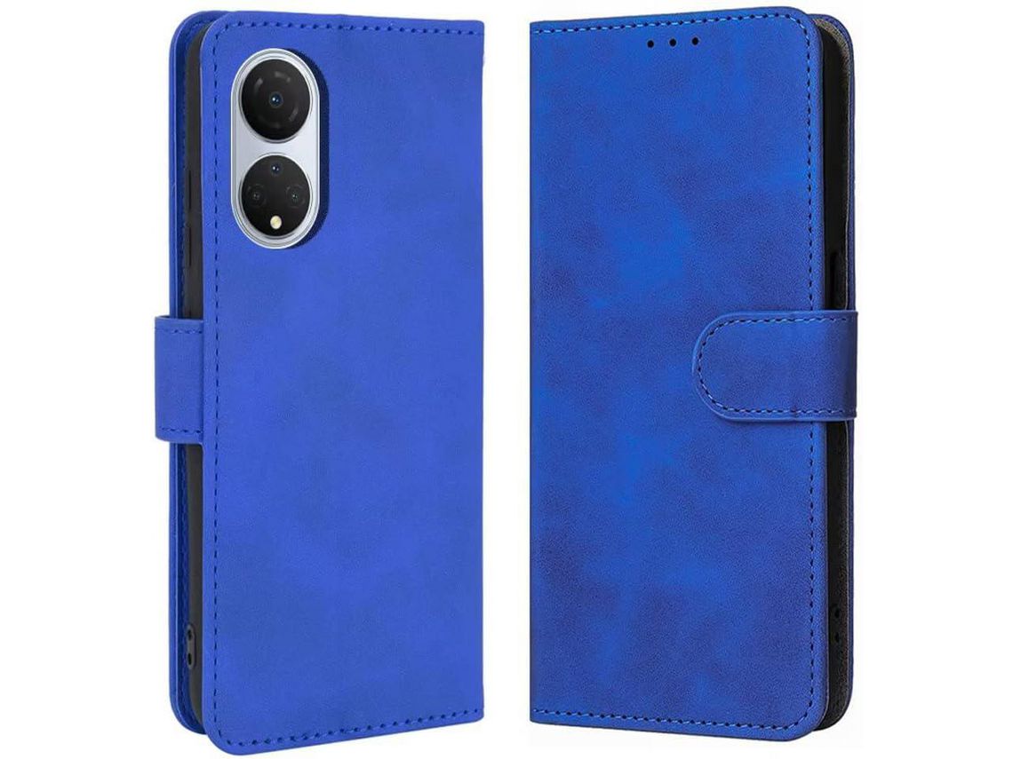 Capa para Honor, Huawei Honor X7, Honor Pro HONGWE. Pele Sintética Anti-Choque Magnética com Porta-Cartões Castanho