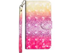 Capa Fólio para Samsung HONGWE. com Porta-Cartões Castanho
