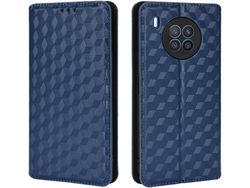 Capa Fólio para Honor, Huawei Nova 5 Lite, Nova 8I, Honor 50 Lite HONGWE. Pele Sintética Magnética Castanho