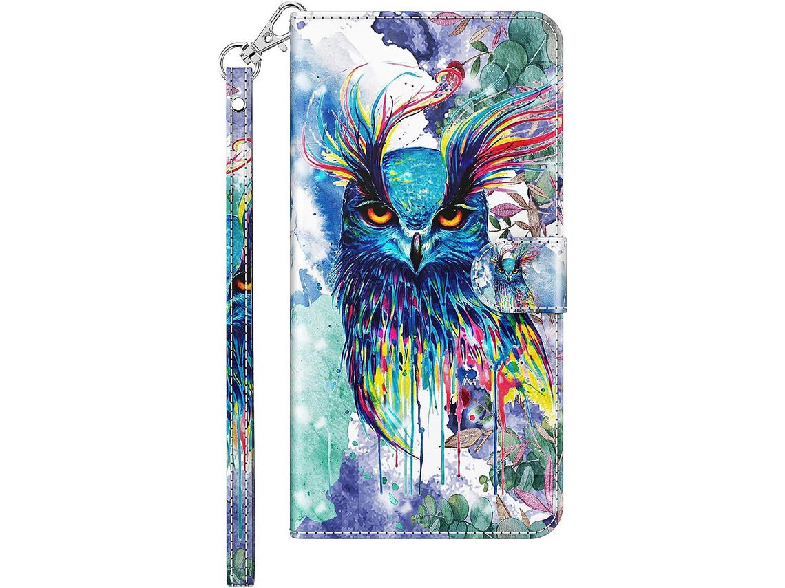 Capa Fólio para Xiaomi Redmi Note 9T, Redmi Note 9 5G Pad HONGWE. Multicor
