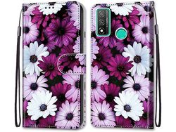 Capa Fólio para Huawei P Smart 2020 HONGWE. Anti-Choque Castanho