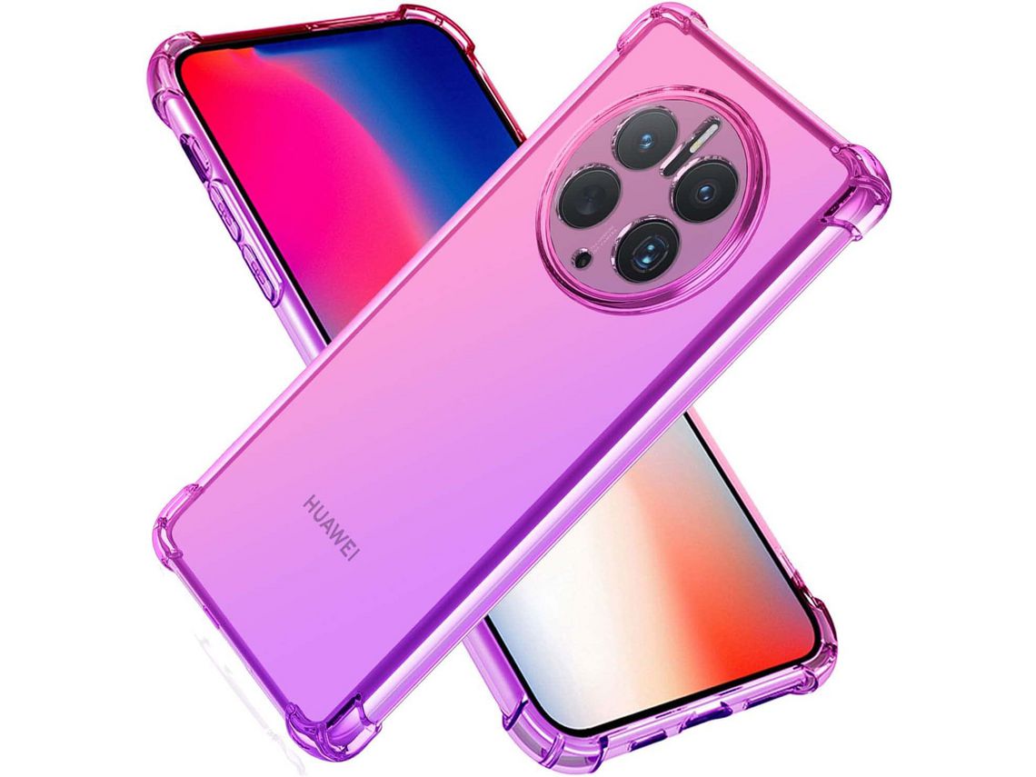 Capa para Huawei Mate 50 Pro Ultra HONGWE. Textura Macia Anti-Choque Transparente