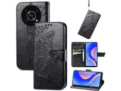 Capa Fólio para Huawei Nova HONGWE. Anti-Choque com Porta-Cartões Castanho
