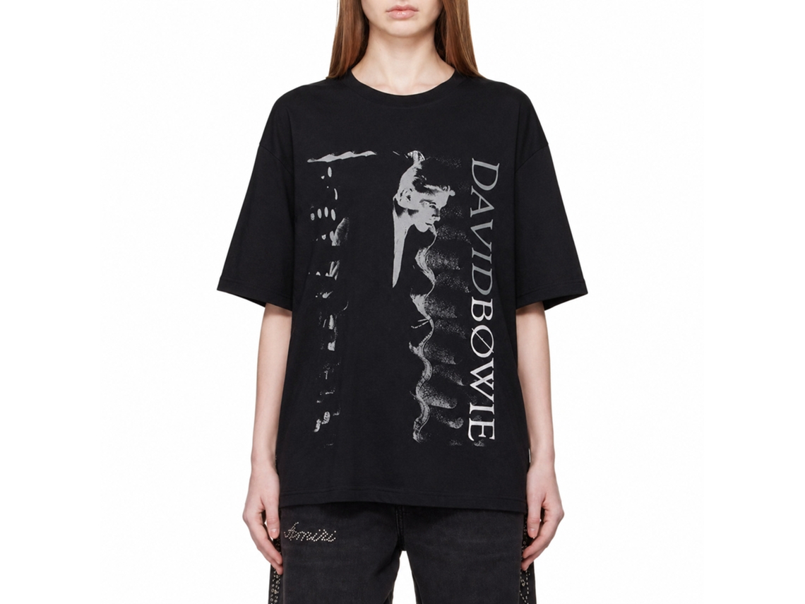 David Bowie Distorted T-shirt Classic Unisex Adults Size:xl