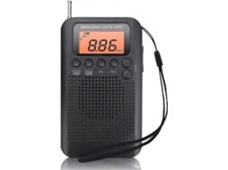 Rádio Portátil Mini Rádio De Bolso Com Alto Falante Fm/am Receptor Estéreo Digital Dsp Com Despertador E Olysi Shop