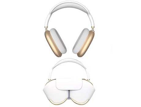 Fones de Ouvido Sem Fio SMARTEK Tws Microfone Bluetooth 5.0 Branco-Dourado com Estojo