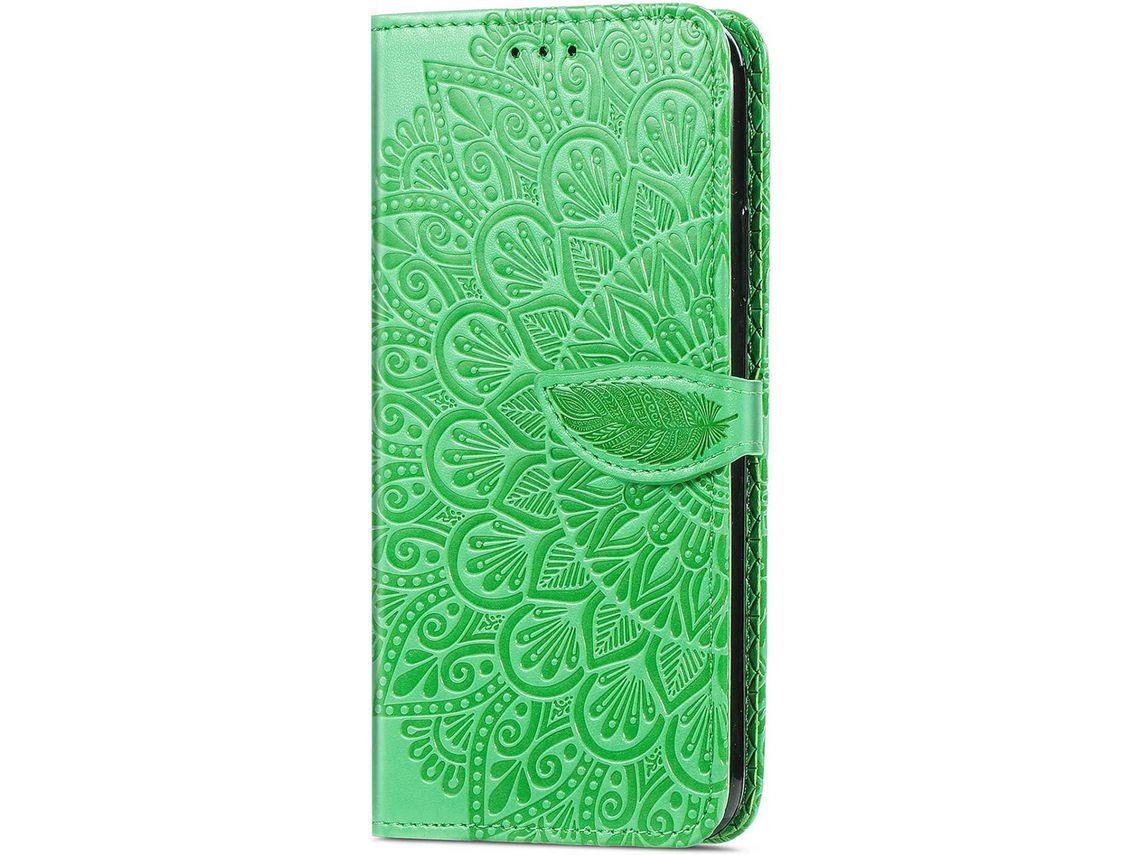Capa Fólio para Samsung Galaxy A73 5G HONGWE. Pele Magnética Castanho