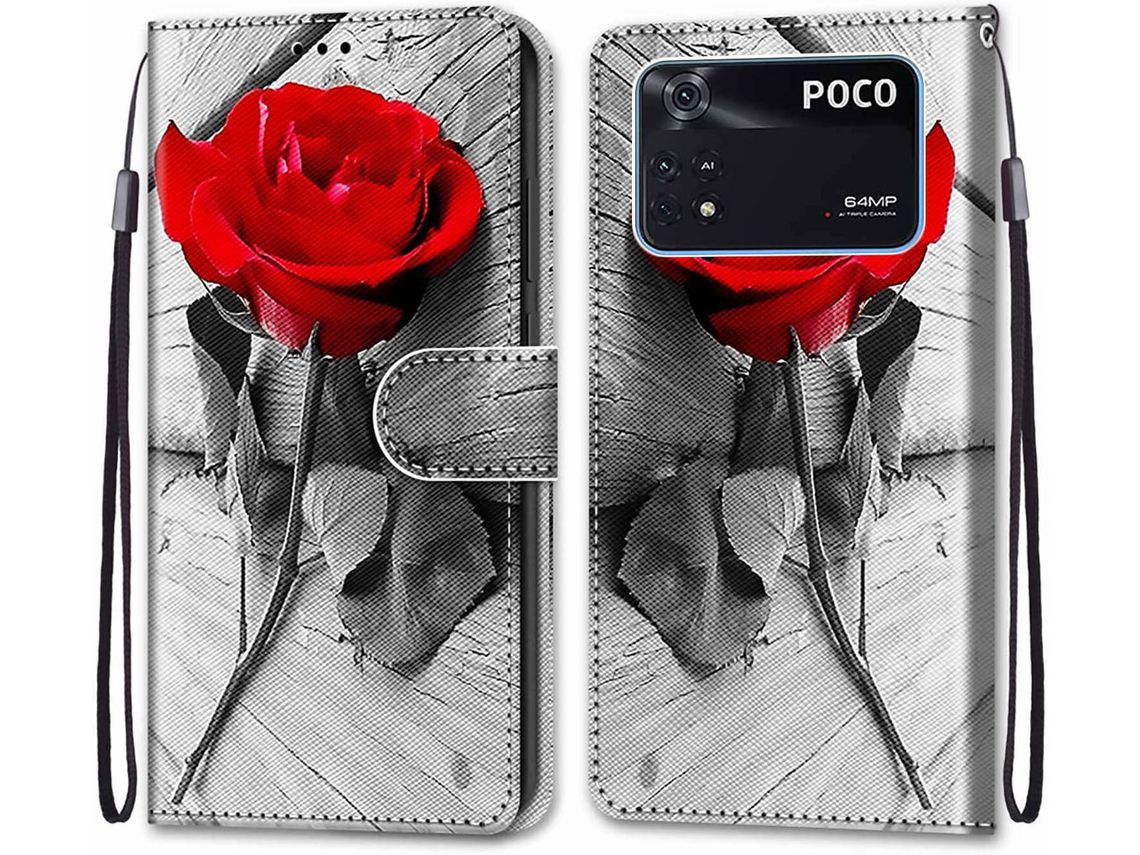 Capa para Xiaomi Poco M4 Pro, Poco Pro 4G HONGWE. Anti-Choque Magnética Castanho