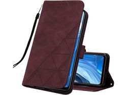 Capa Fólio para Samsung Galaxy A33 5G HONGWE. Pele Anti-Choque Magnética Castanho