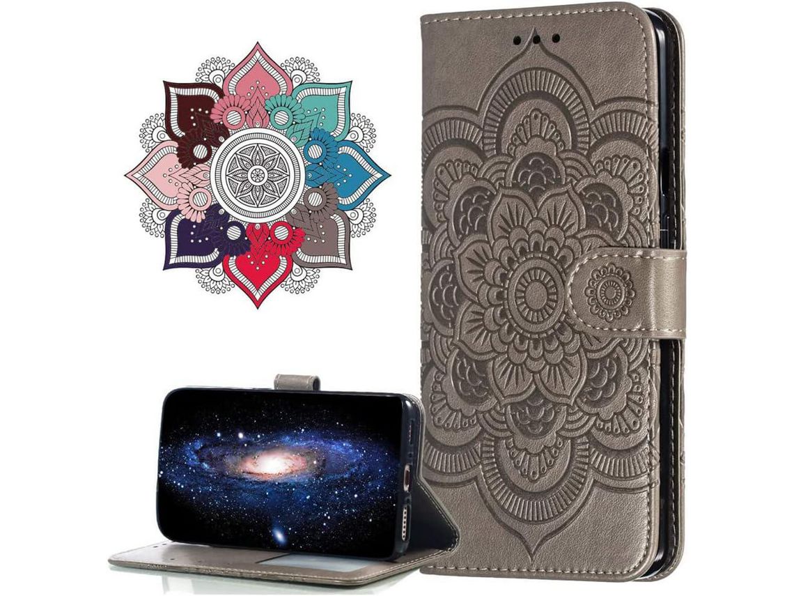 Caneta Stylus Fecho para Moto G Stylus 5G HONGWE. Anti-Choque Magnética com Porta-Cartões Bege
