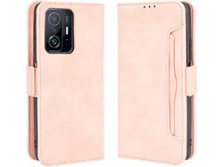 Capa Fólio para Xiaomi 11T HONGWE. Pele Sintética Premium Castanho