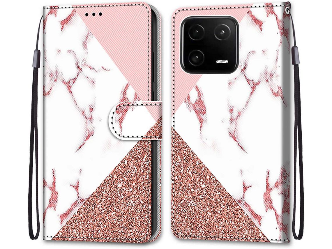 Capa Fólio para Xiaomi 2/12 Lite HONGWE. Pele Sintética Anti-Choque Multicor