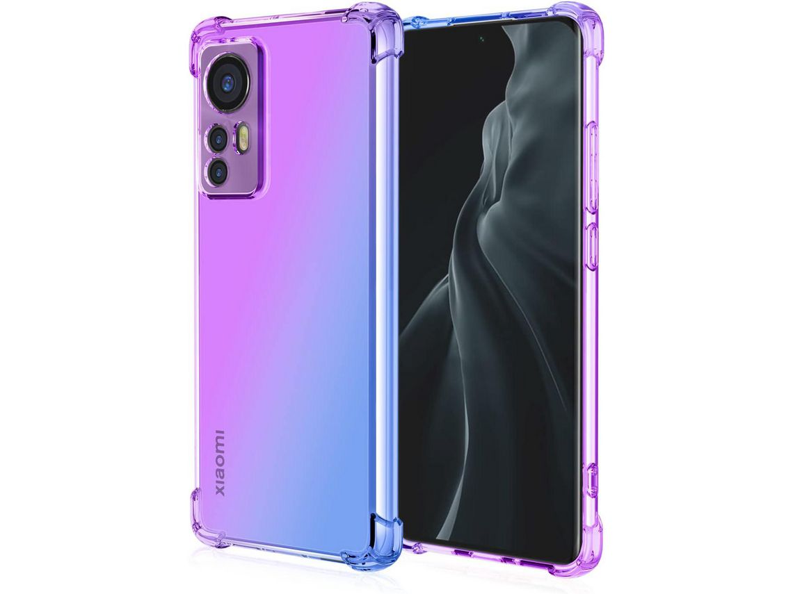 Capa para Xiaomi 12 Lite HONGWE. Pele Sintética Textura Macia Transparente