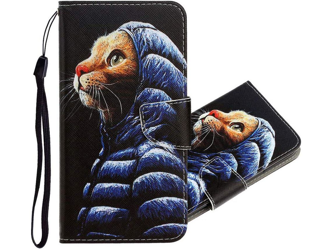 Capa para Samsung Galaxy A20 HONGWE. Pele Magnética Multicor