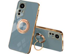 Capa para Xiaomi 12 Lite, Mi 12 Lite HONGWE. Silicone Magnética Cinzento