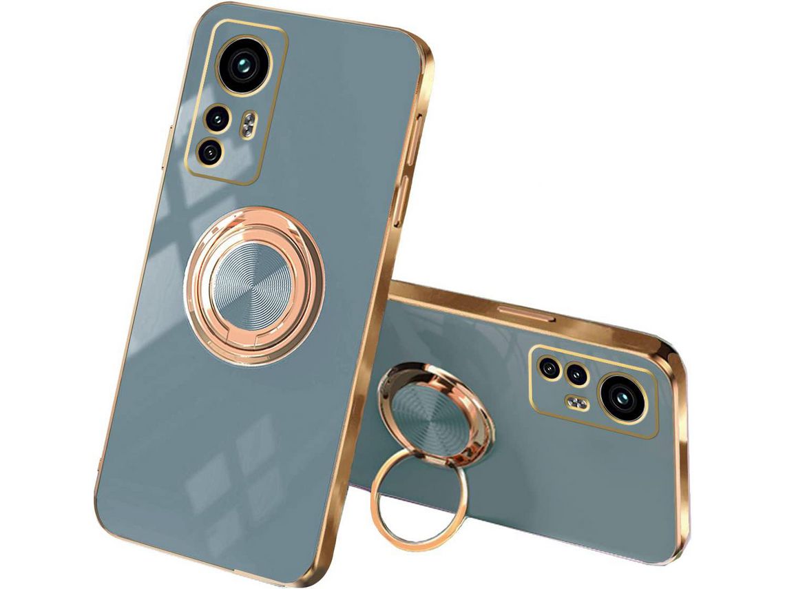 Capa para Xiaomi 12 Lite, Mi 12 Lite HONGWE. Silicone Magnética Cinzento