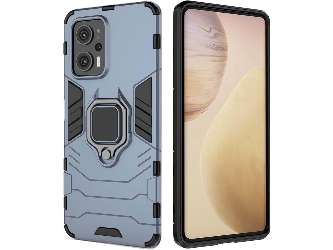 Capa para Xiaomi Poco X4 5G HONGWE. Anti-Choque Azul