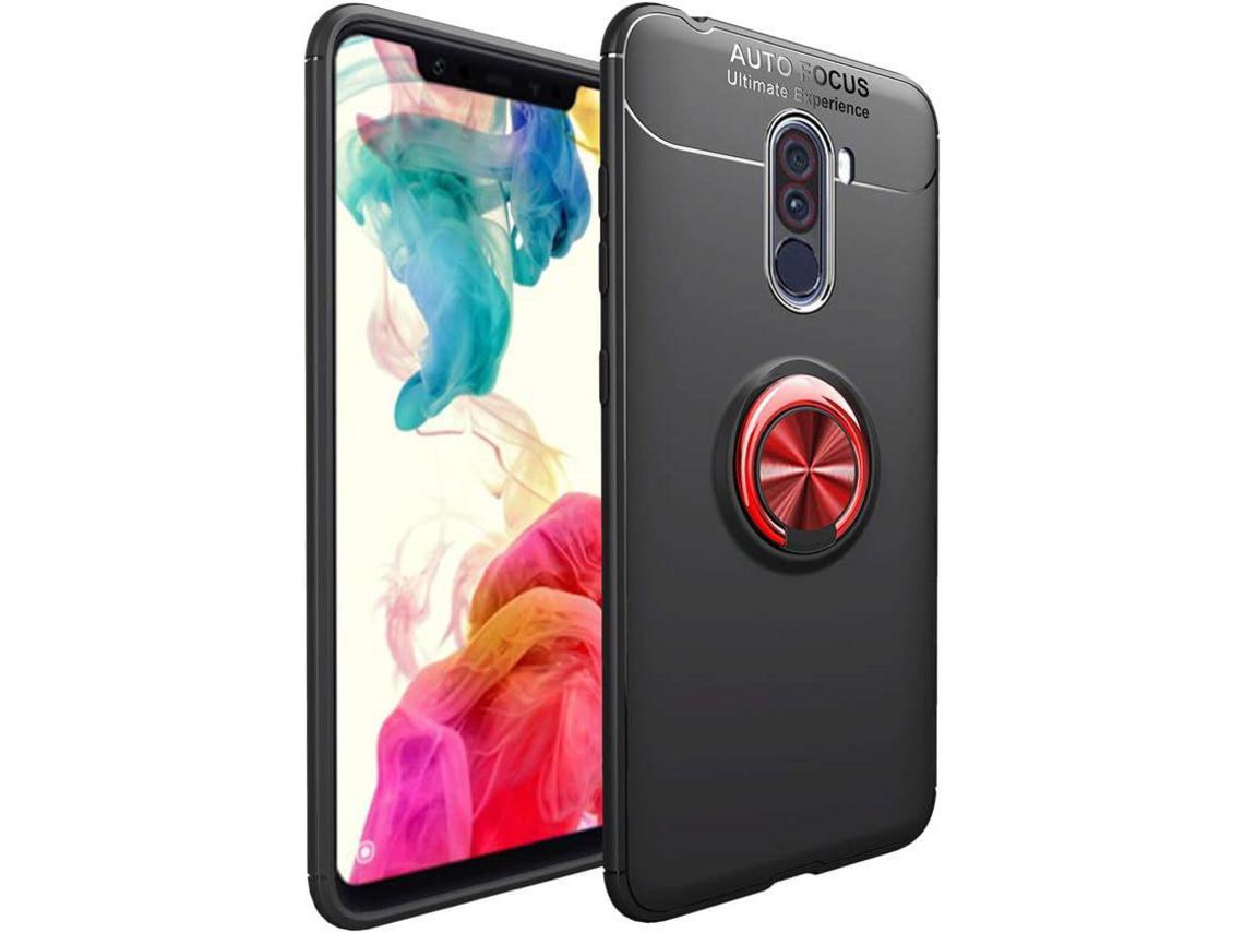 Capa para Xiaomi Poco HONGWE. Anti-Choque Magnética com Anel de Suporte