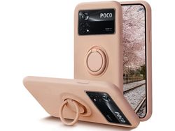 Capa para Xiaomi Poco M4 Pro, Poco Pro 4G HONGWE. Silicone Magnética com Anel de Suporte
