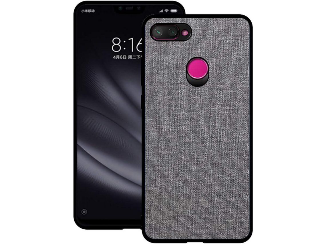 Capa para Xiaomi Mi 8 Lite HONGWE. Textura Macia Rígida