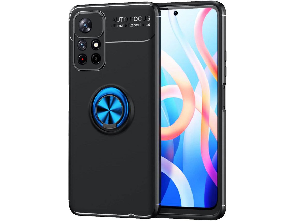 Capa para Xiaomi Poco M4 Pro, Poco Pro 5G HONGWE. Textura Macia Anti-Choque Preto