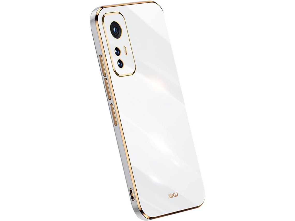 Capa para Xiaomi 12 Pro HONGWE. Textura Macia Anti-Choque Branco