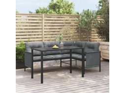 Vidaxl Mesa De Jantar Para Jardim 110x54x70 Cm Aço Antracite