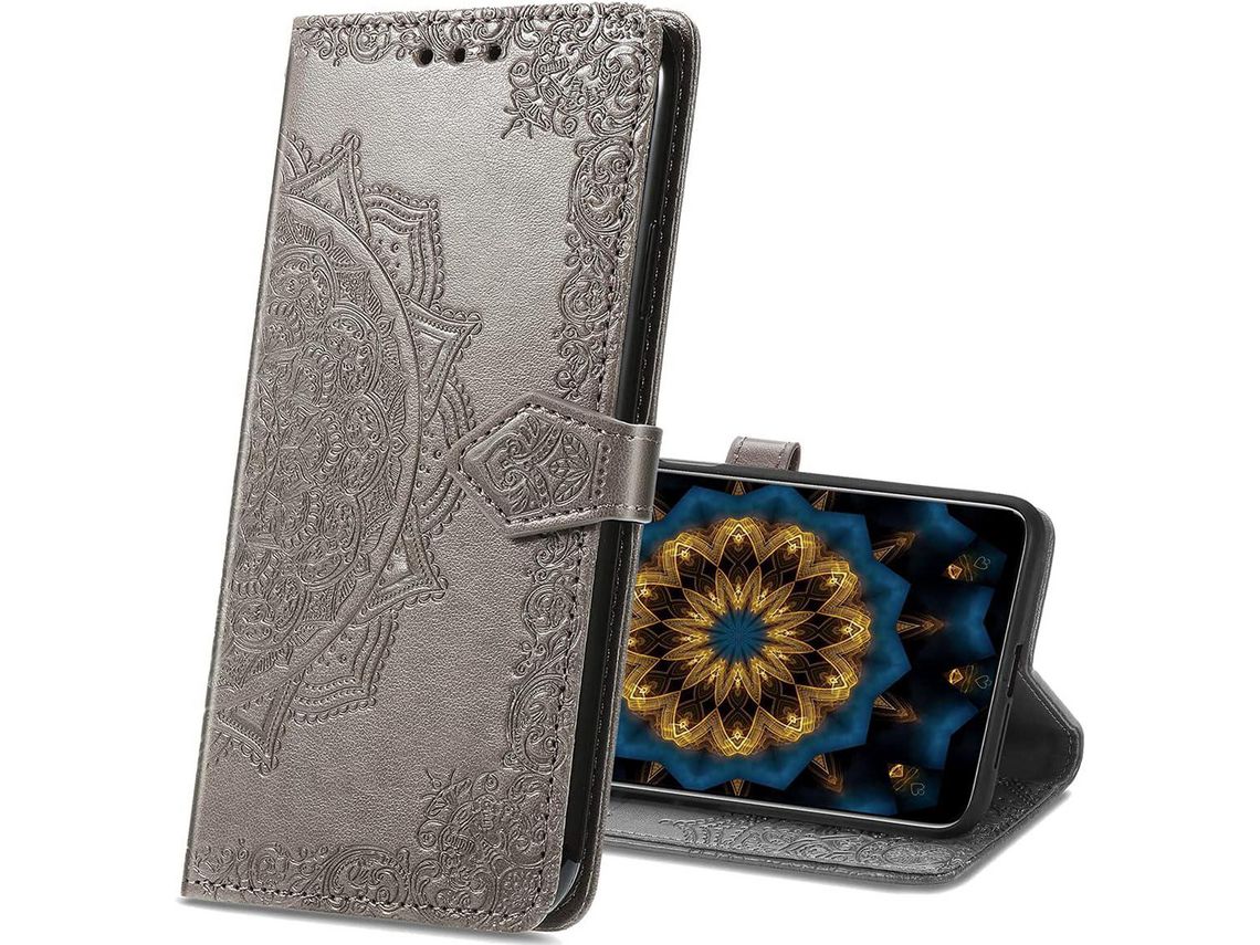Capa Fólio para Xiaomi Mi S HONGWE. Magnética com Porta-Cartões