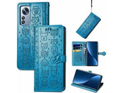 Capa Fólio para Xiaomi 12 Pro HONGWE. Anti-Choque com Porta-Cartões Multicor
