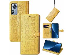 Capa Fólio para Xiaomi 12 Pro HONGWE. Anti-Choque com Porta-Cartões Multicor