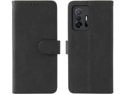Capa Fólio para Xiaomi 11T Pro 11T HONGWE. Pele Sintética Anti-Choque Magnética Castanho
