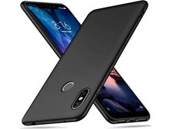 Capa para Xiaomi Mi Max 3 HONGWE. Silicone Preto