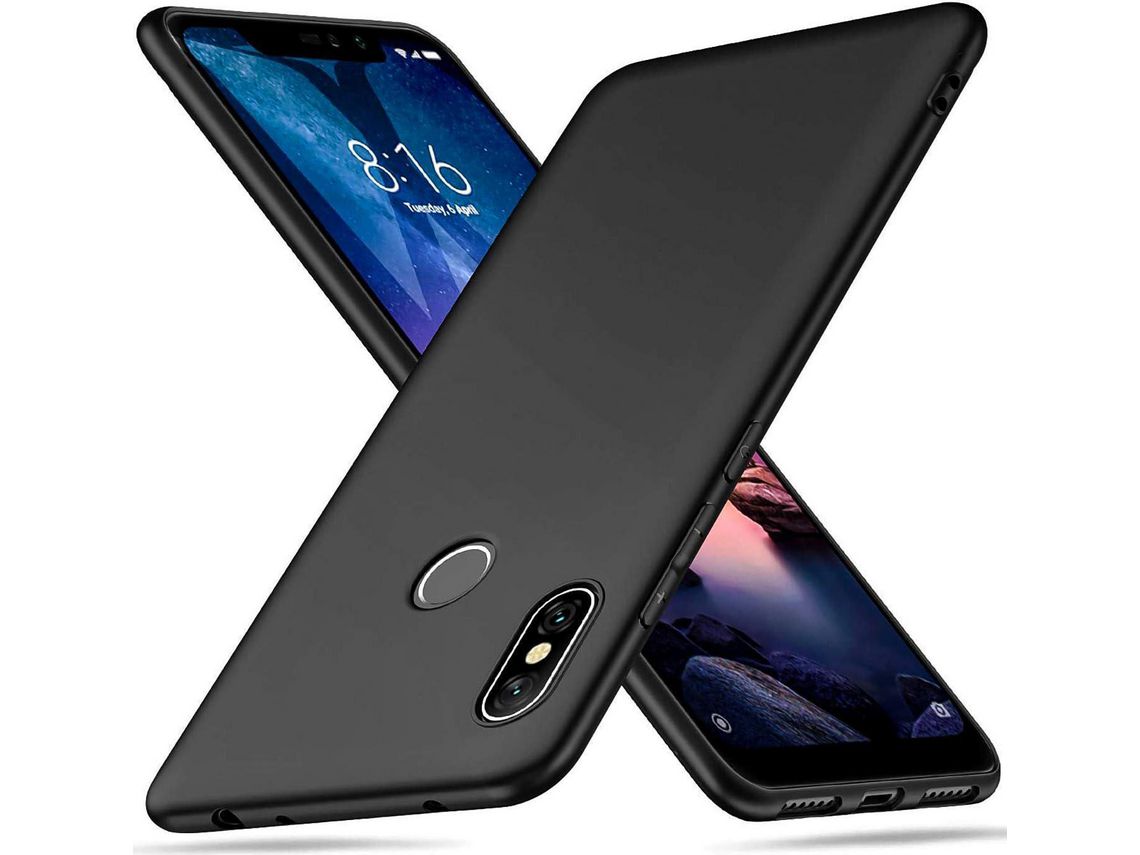 Capa para Xiaomi Mi Max 3 HONGWE. Silicone Preto