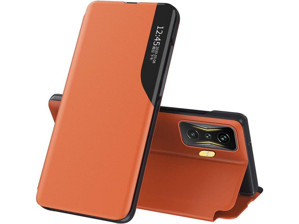Capa para Xiaomi Poco 5G, Poco F4 Gt HONGWE. Rígida Magnética Castanho