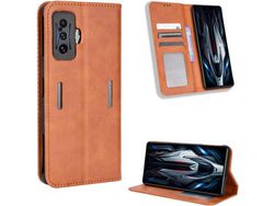 Capa para Xiaomi Poco F4 Gt HONGWE. Pele Castanho
