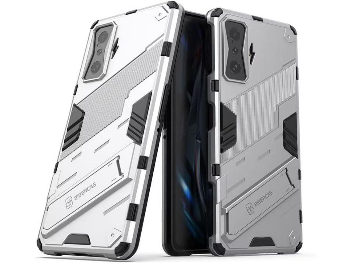 Capa para Xiaomi Poco 6 67, Poco F4 Gt HONGWE. Anti-Choque Prateado