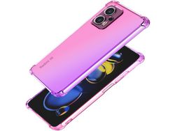 Capa para Xiaomi Poco X4 Pro HONGWE. Textura Macia Anti-Choque Transparente