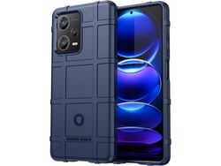 Capa para Xiaomi Redmi Note 12 HONGWE. Pele Sintética Anti-Choque Azul