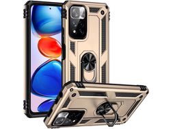 Capa para Xiaomi Redmi Note 11 Pro 5G HONGWE. Anti-Choque Dourado