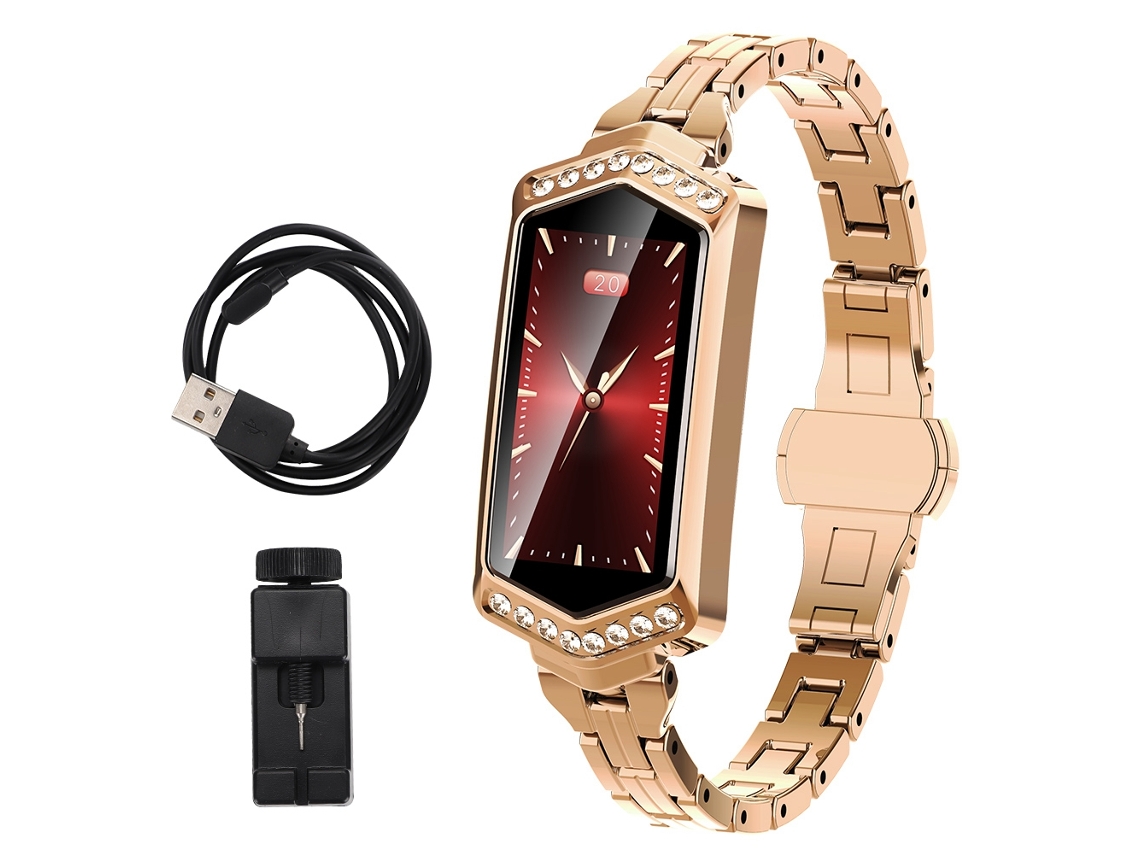 Pulseira Inteligente com Monitor de Frequência Cardíaca e Pressão EOOCOO